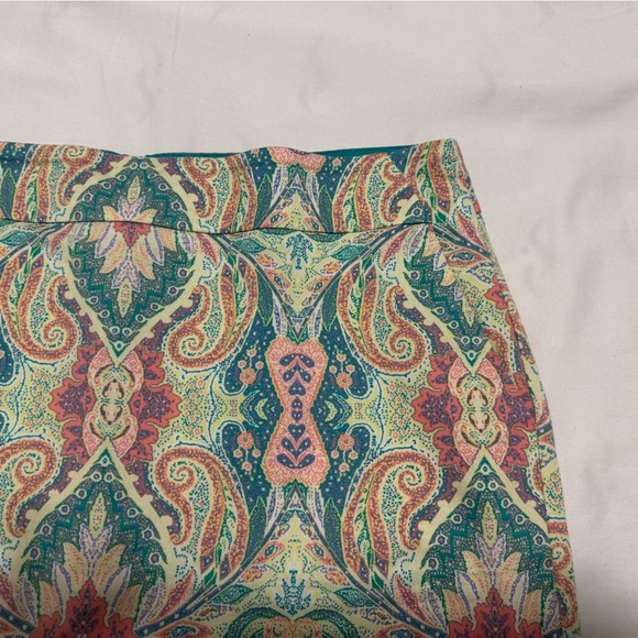 Ann Taylor Madison Paisley Skirt Size 8 - Picture 3 of 13